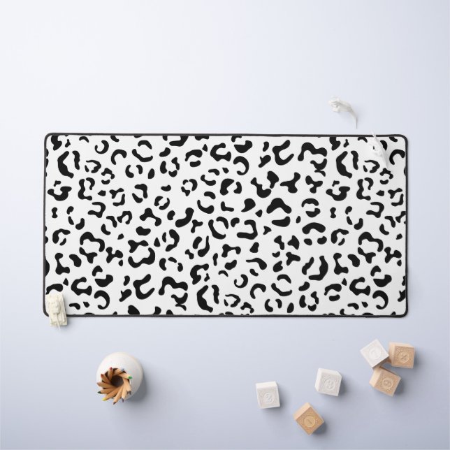 Empreinte de léopard, Zones Léopard, Noir Et Blanc (Tableau pour enfants)