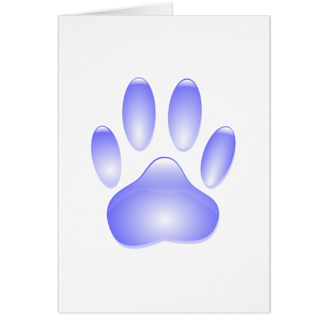 Empreinte de patte de chien de verre (Devant)