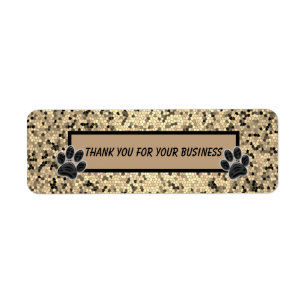 Empreinte de patte d'entreprise animal client Merc
