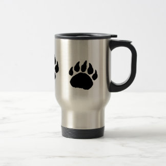 Empreinte de patte d'ours - tasse de voyage