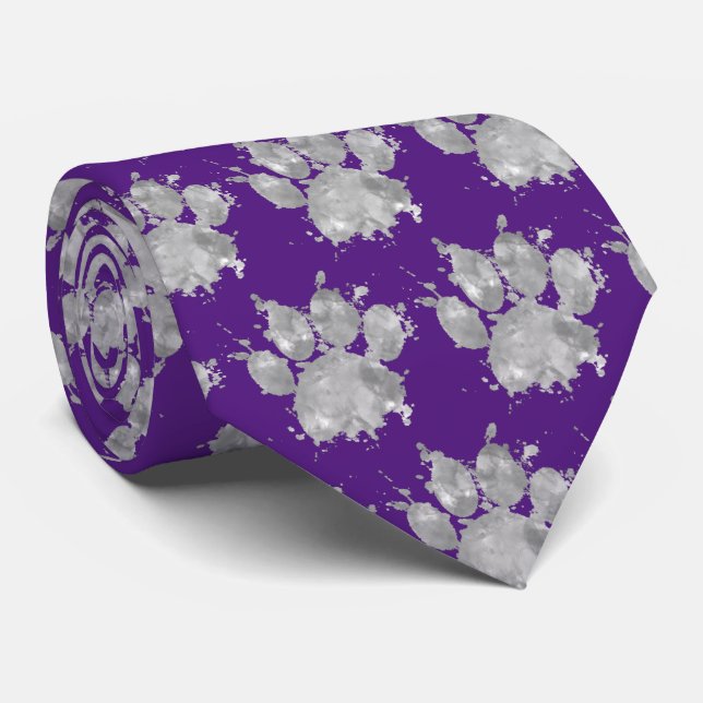 Empreinte de patte Motif Cravate de l'aquarelle (Roulé)