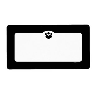 Empreinte de patte Off-Leash Art™ Animal simple No