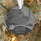 Empreinte de patte photo Pet Memorial Nom personna