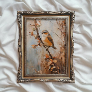 Empreinte d'oiseau, Art mural imprimable d'automne