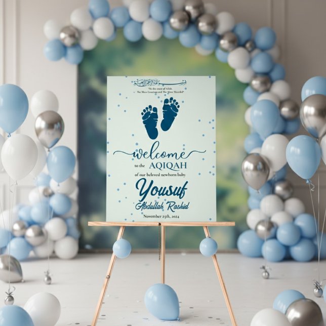 Empreinte Enfant nouveau-né garçon musulman Aqiqah (Créateur téléchargé)