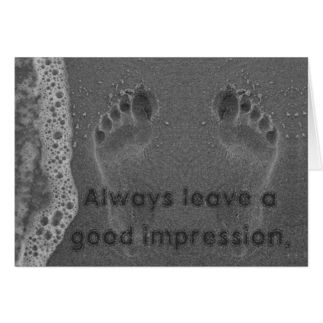 Empreinte Impressions dans la citation inspirante  (Devant horizontal)