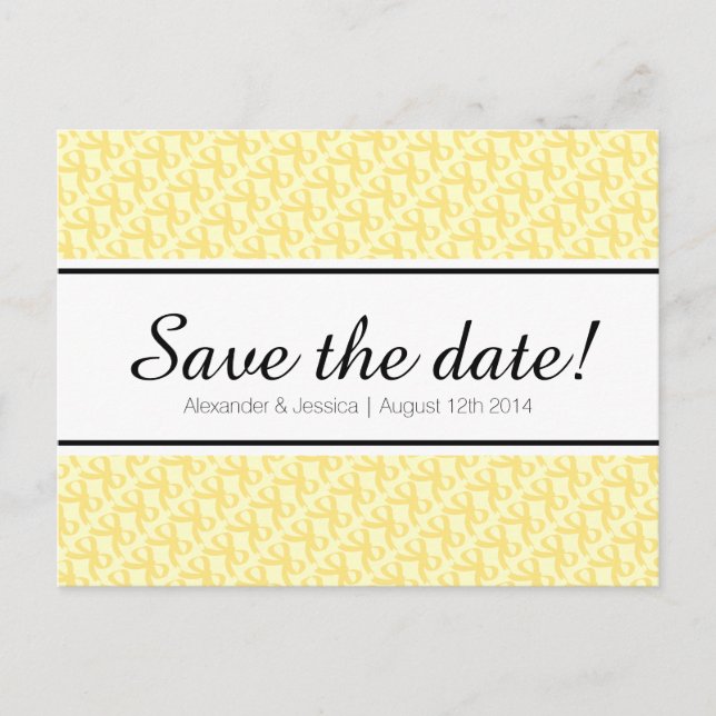 Empreinte ruban jaune enregistrer la date carte po (Devant)
