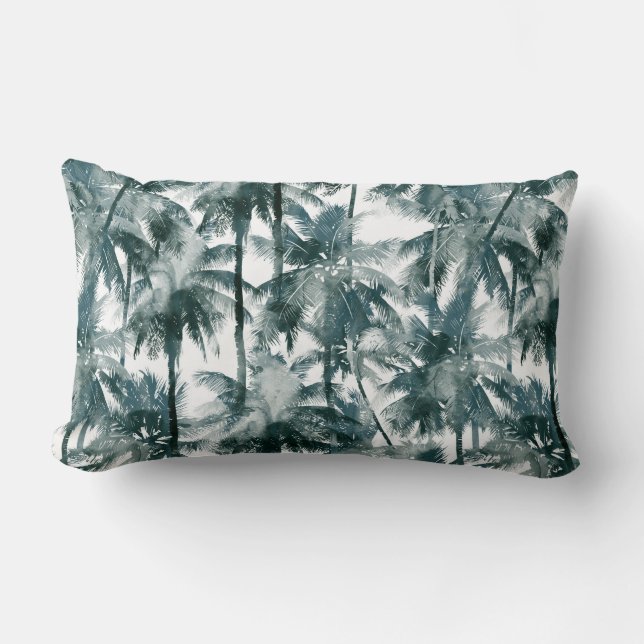Empreinte vintage palmier coussin Aloha (Recto)