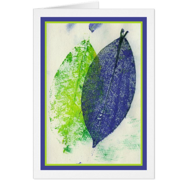 Empreintes colorées de feuille (Devant)