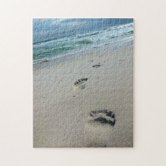 Empreintes dans le sable - Puzzle (Vertical)