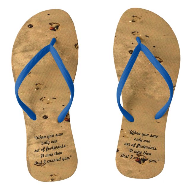 Empreintes dans les tongs de sable (Semelle)