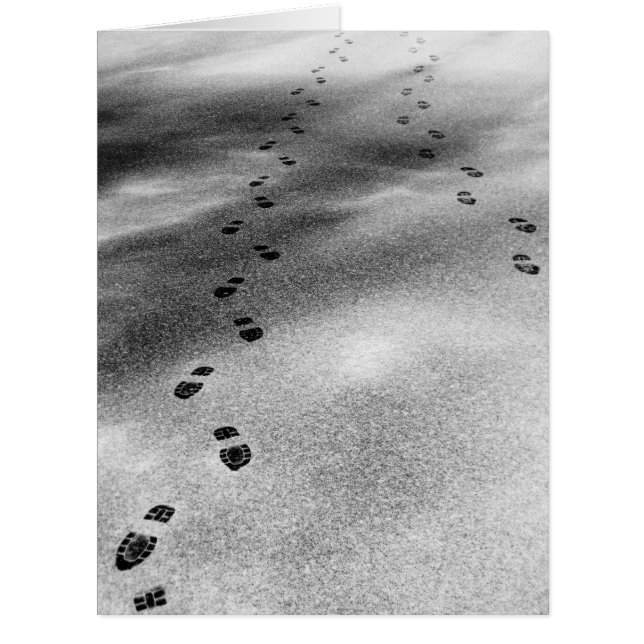 Empreintes de pas dans la neige (Devant)