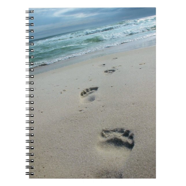 Empreintes de pas dans le carnet de sable (Devant)