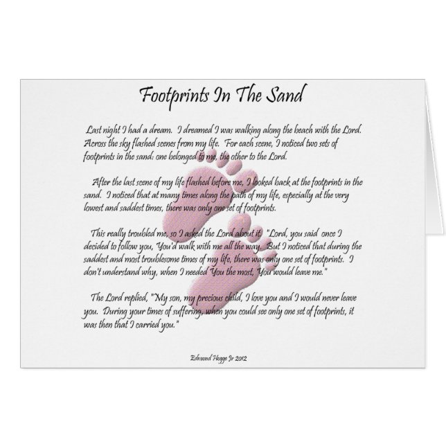 Empreintes de pas dans le sable (Devant horizontal)