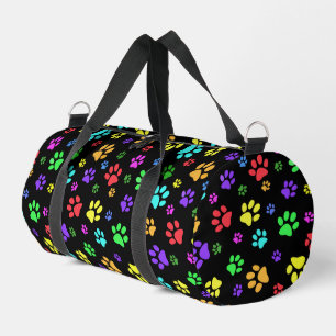 Empreintes de pattes colorés Design Duffel Sac