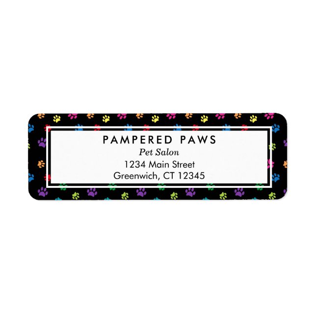 Empreintes de pattes colorés Professional Animaux  (Devant)