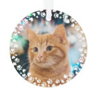 Empreintes de pattes et coeurs Cadre personnalisé 