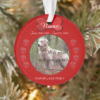 Empreintes de pattes Poem Memorial Rouge