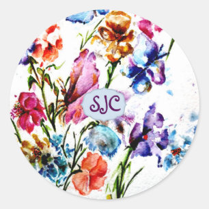 EMPREINTES DE PATTES PUPPY   STICKER ROND