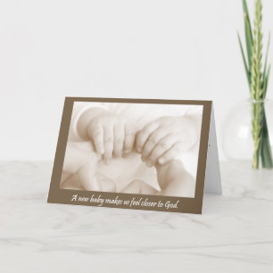 Empreintes digitales de la carte bébé Dieu