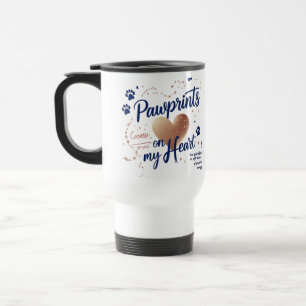 Empreintes sur mon coeur - Mug de voyage pour amou