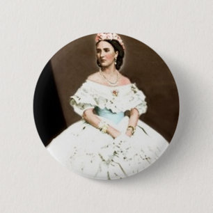 Empress Carlota 2 Inch Round Button