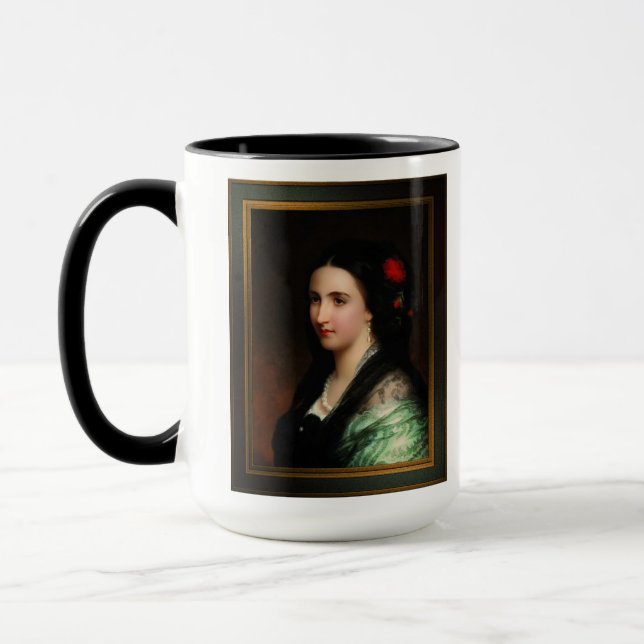 Empress Carlota of Mexico by Hermann Winterhalter Mug (Left)