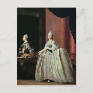 Empress Catherine II before the mirror, 1779 Postcard