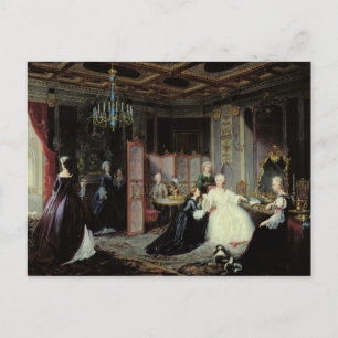 Empress Catherine the Great  receiving a Postcard