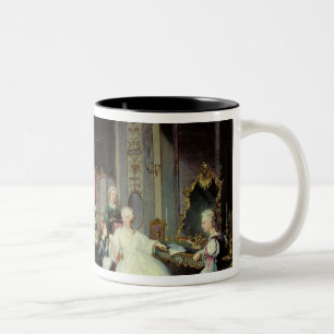 Empress Catherine the Great receiving a Two-Tone Coffee Mug