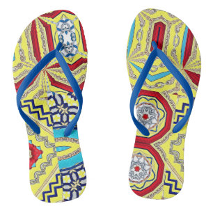 EMPRESS DESIGNER COLLAGE FLIP FLOPS