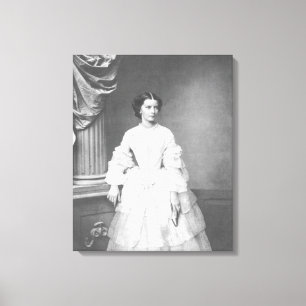 Empress Elisabeth of Austria - Hanfstaengl Canvas Print