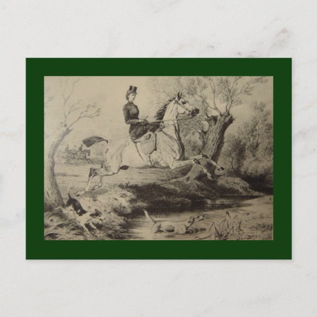 Empress Elisabeth of Austria riding horse #013SS Postcard (Front)