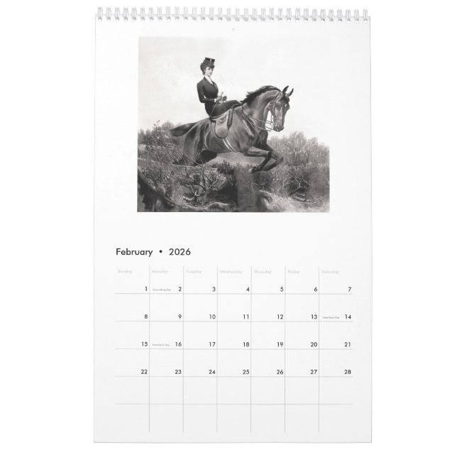 Empress Elisabeth of Austria - Sisi Calendar (Feb 2026)