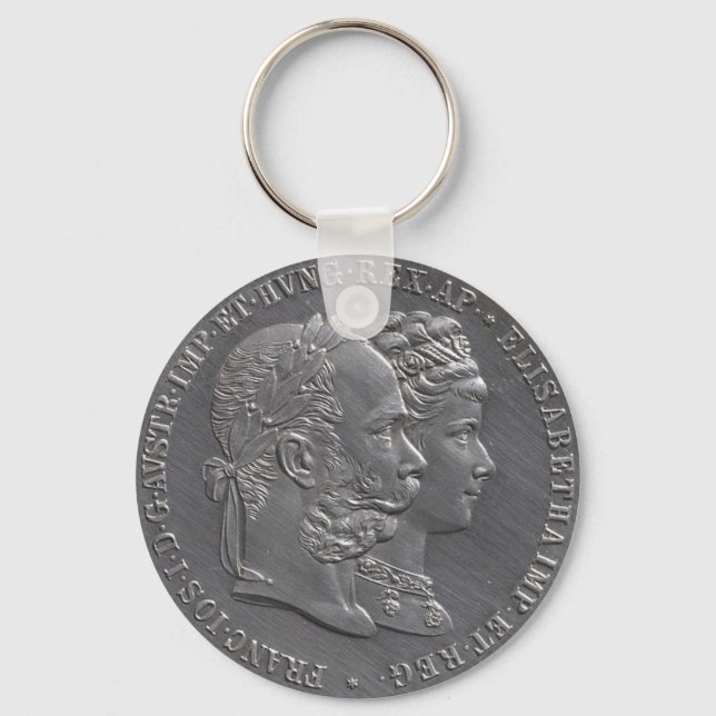 Empress Elisabeth of Austria Sissi Sisi Coin 1879 Keychain (Front)