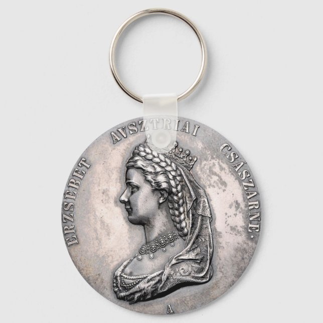 Empress Elisabeth of Austria Sissi Sisi Coin Keychain (Front)