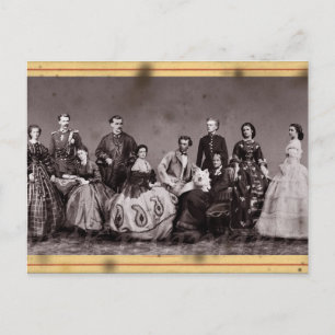 Empress Elisabeth of Austria with her family Postcard