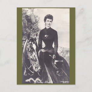 Empress Elisabeth riding horse sidesaddle #059SS Postcard