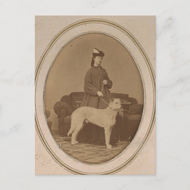 Empress Elisabeth - Sissi - Sisi of Austria & dog Postcard (Front)