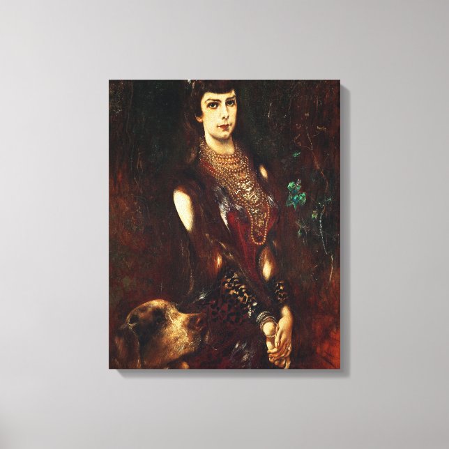 Empress Elizabeth of Austria, 1883 Canvas Print (Front)