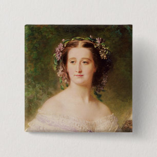 Empress Eugenie and her Ladies in Waiting 2 Inch Square Button