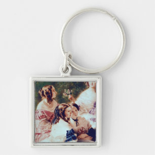 Empress Eugenie  and her Ladies in Waiting Keychain