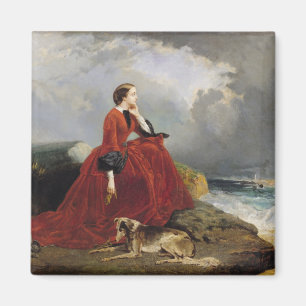 Empress Eugenie  at Biarritz, 1858 Magnet