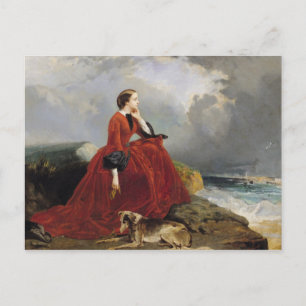 Empress Eugenie at Biarritz, 1858 Postcard