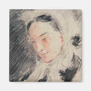 Empress Eugénie (black & red chalk) Magnet