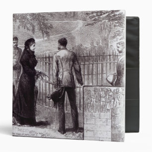 Empress Eugenie visiting the tomb of Napoleon I Binder