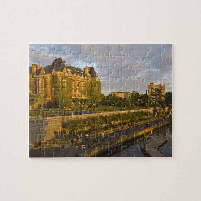 Empress Hotel and Inner Harbour waterfront, Jigsaw Puzzle (Horizontal)