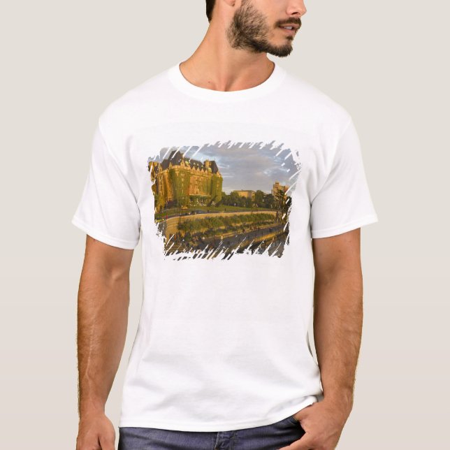 Empress Hotel and Inner Harbour waterfront, T-Shirt (Front)
