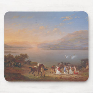 Empress Josephine arriving to visit Napoleon Mouse Pad