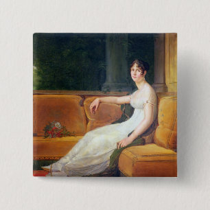 Empress Josephine at Malmaison, c.1801 2 Inch Square Button
